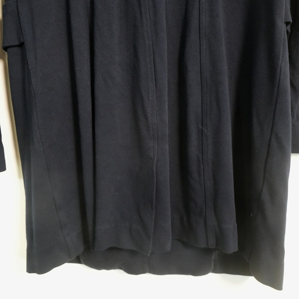 Cabi Longline Knit Blazer Womens Medium Navy Blue 5093 Collarless Career Jacket - Picture 12 of 13